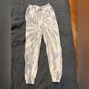525 America Gray/Lt Blue and White Tie-Dye Joggers